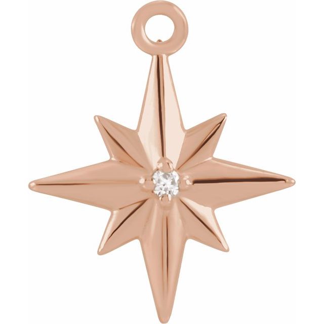 .005 CT Natural Diamond Star Dangle