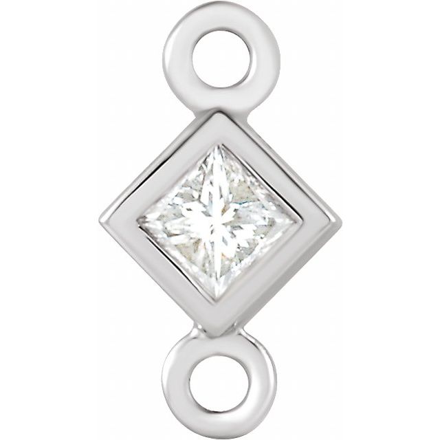 1/2 CT Lab-Grown Diamond Link, 7.75 mm x 11.25 mm