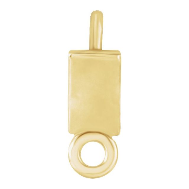 1/8 CT Natural Diamond Bezel-Set Link, 5.24 mm x 8.09