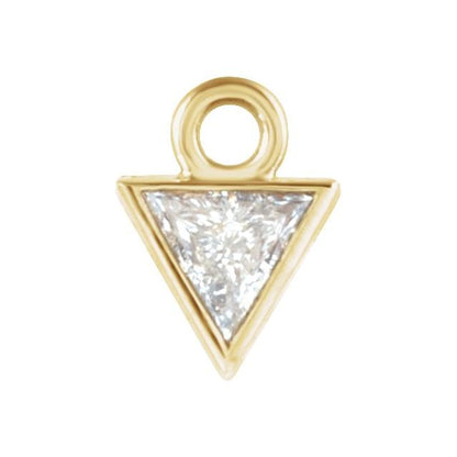 .04 CT Natural Diamond Dangle, 3.5 mm x 5 mm