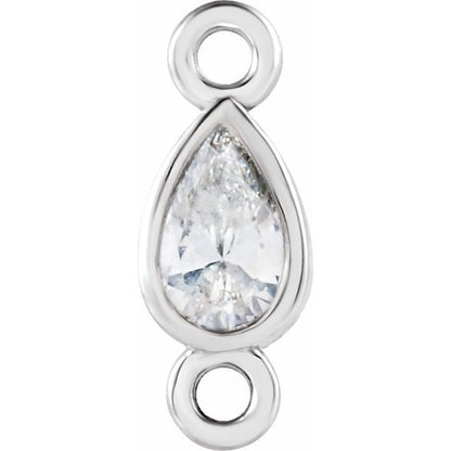 .05 CT Lab-Grown Diamond Link, 2.5 mm x 7.5 mm