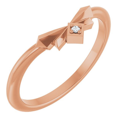.0075 CT Natural Diamond Accented Contour Band