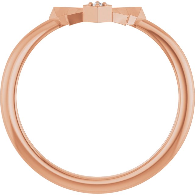 .0075 CT Natural Diamond Accented Contour Band