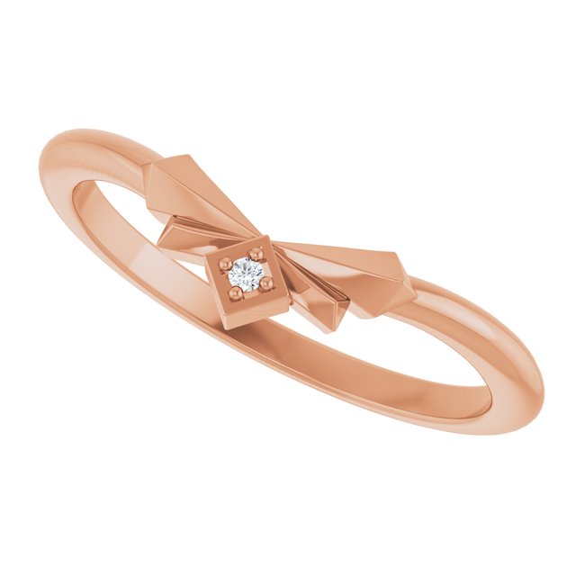 .0075 CT Natural Diamond Accented Contour Band