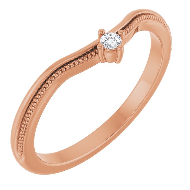 .03 CTW Natural Diamond Contour Band, 4.93 mm