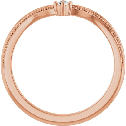 .03 CTW Natural Diamond Contour Band, 4.93 mm