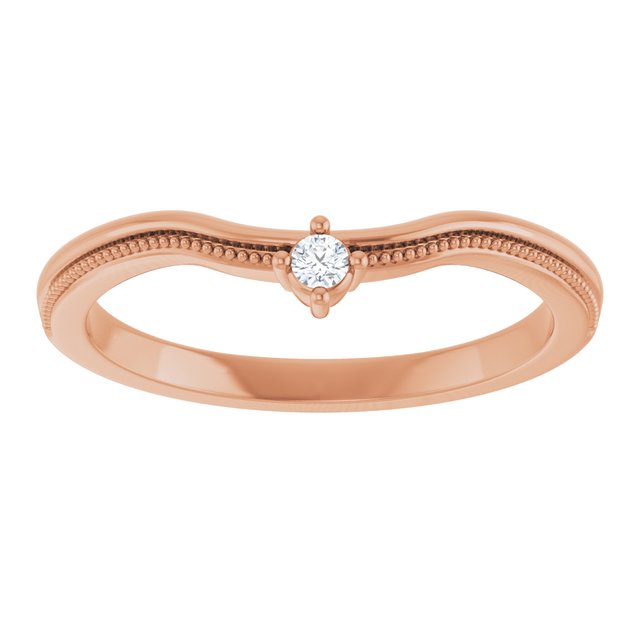 .03 CTW Natural Diamond Contour Band, 4.93 mm