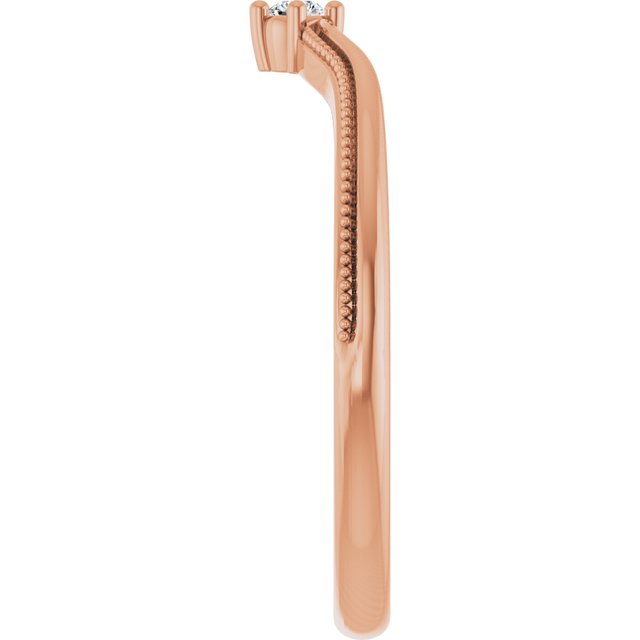 .03 CTW Natural Diamond Contour Band, 4.93 mm