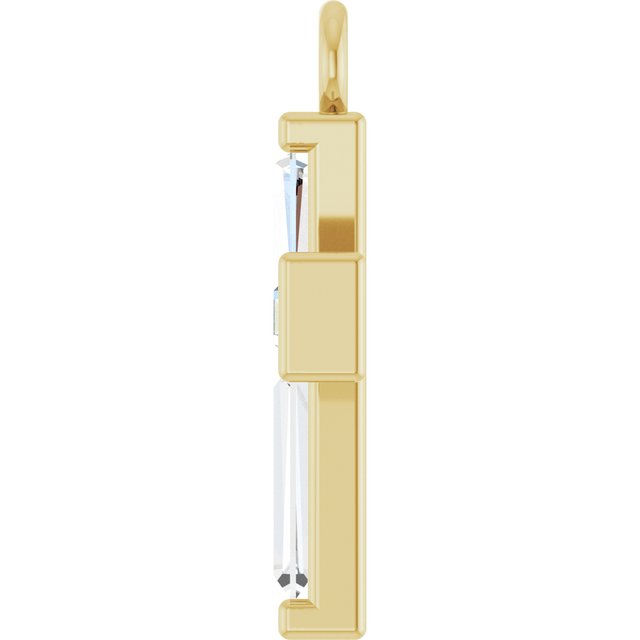 1/10 CTW Natural Diamond Cross Dangle