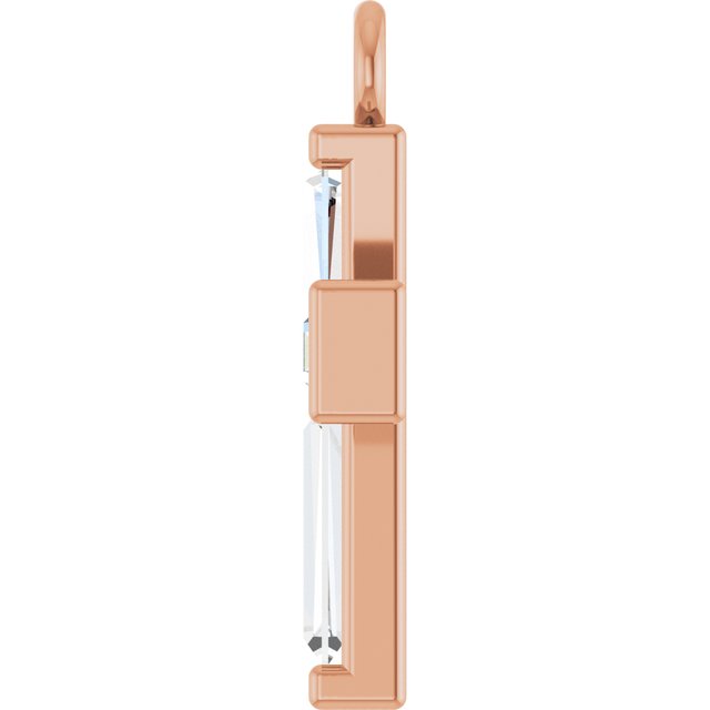 1/10 CTW Natural Diamond Cross Dangle