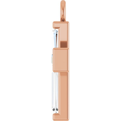 1/10 CTW Natural Diamond Cross Dangle
