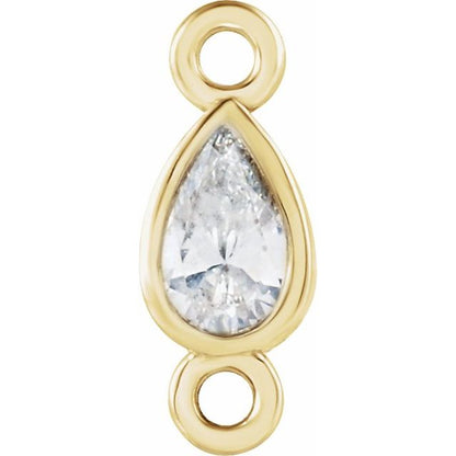 .05 CT Lab-Grown Diamond Link, 2.5 mm x 7.5 mm