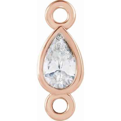 .05 CT Lab-Grown Diamond Link, 2.5 mm x 7.5 mm