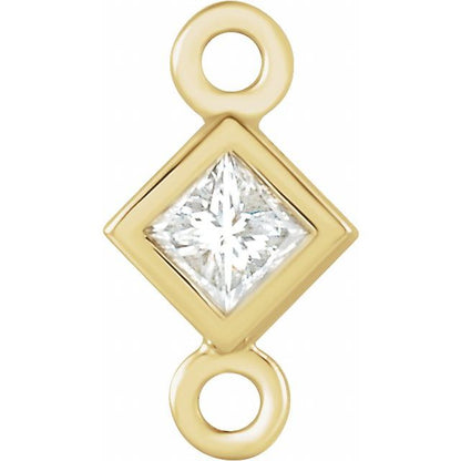 1/10 CT Natural Diamond Link, 4.75 mm x 4.75 mm