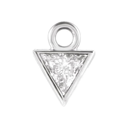 .04 CT Natural Diamond Dangle, 3.5 mm x 5 mm