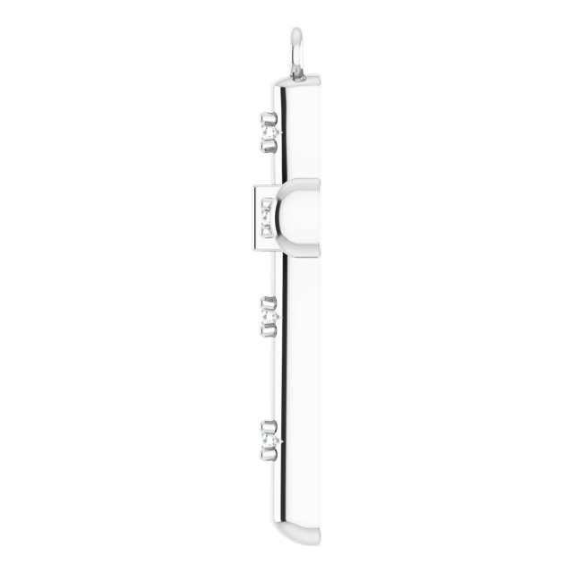 1/8 CTW Natural Diamond Cross Dangle
