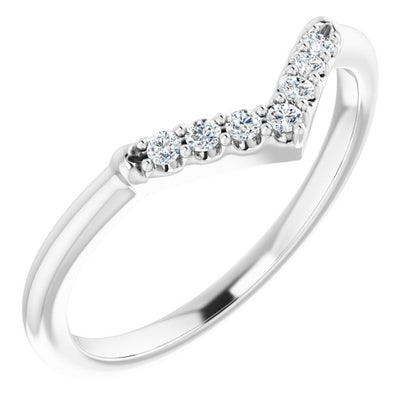 1/10 CTW Natural Diamond Matching Band, 6.81 mm