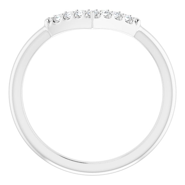 1/10 CTW Natural Diamond Matching Band, 6.81 mm