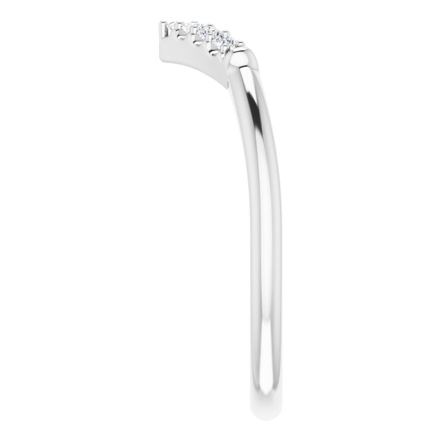 1/10 CTW Natural Diamond Matching Band, 6.81 mm