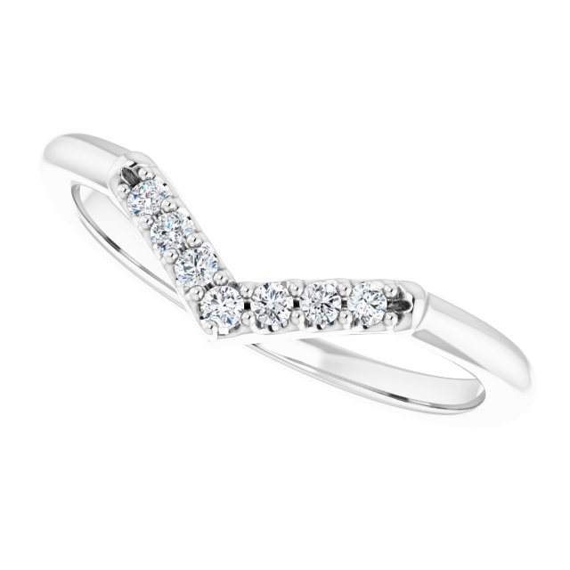 1/10 CTW Natural Diamond Matching Band, 6.81 mm
