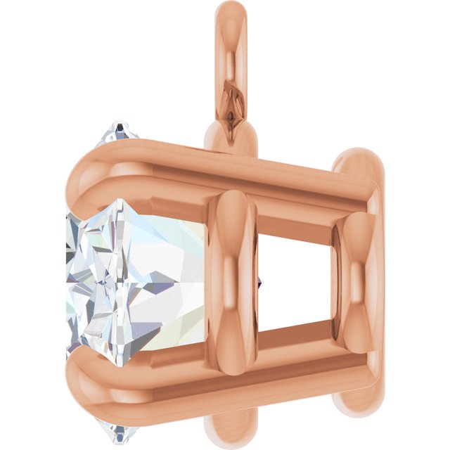 3/4 CT Lab-Grown Diamond 4-Prong Claw Dangle