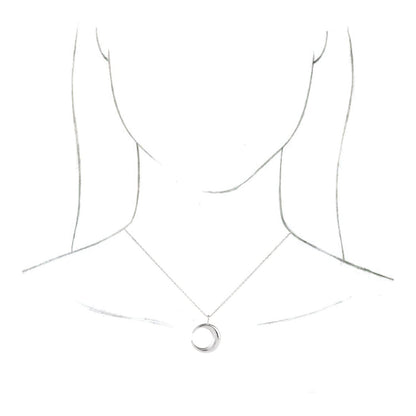 Crescent Moon 16-18" Necklace