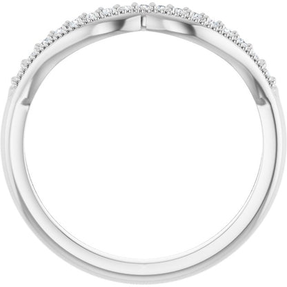 1/10 CTW Natural Diamond Contour Band, 5.53 mm