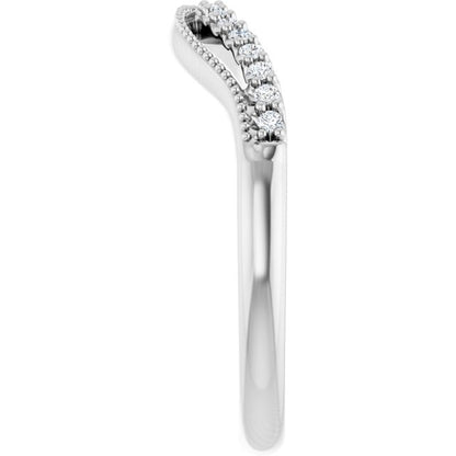 1/10 CTW Natural Diamond Contour Band, 5.53 mm