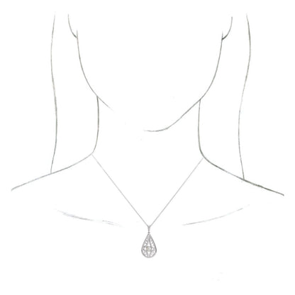 14K White Gold Cultured White Freshwater Pearl Vintage-Inspired 16-18" Necklace