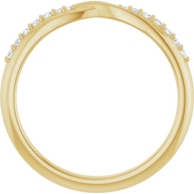 1/10 CTW Natural Diamond Contour Band, 2.18 mm