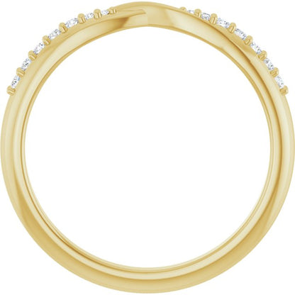 1/10 CTW Natural Diamond Contour Band, 2.18 mm