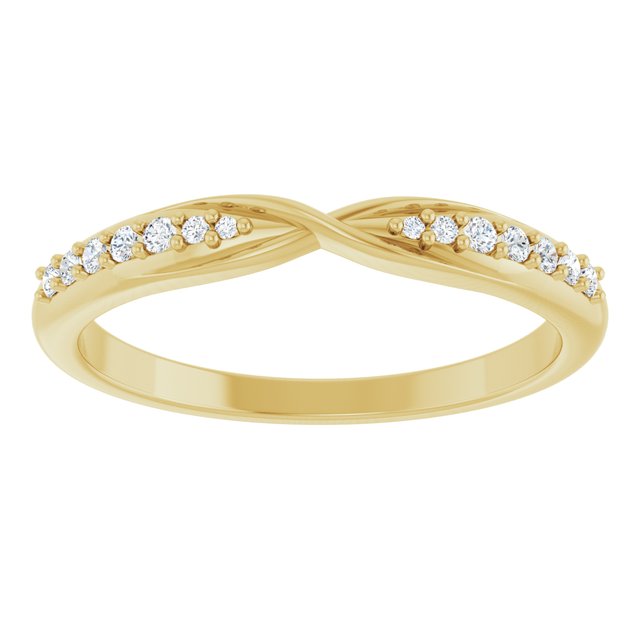 1/10 CTW Natural Diamond Contour Band, 2.18 mm