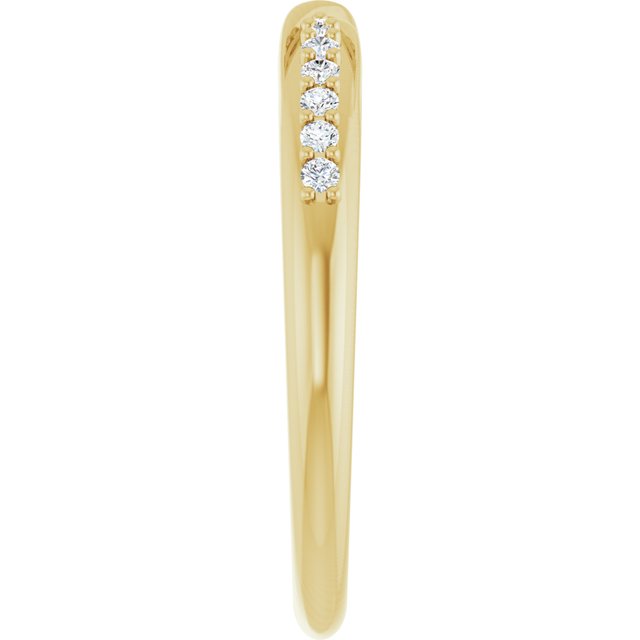 1/10 CTW Natural Diamond Contour Band, 2.18 mm