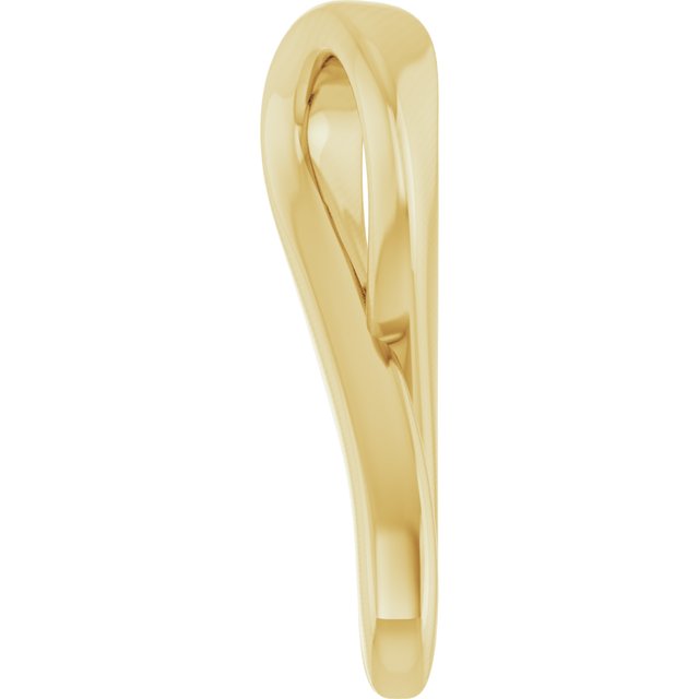 10.82x5.01 mm Survivor Ribbon Slide Pendant