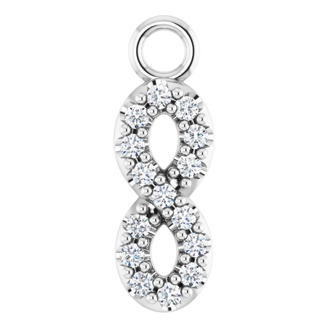 .03 CTW Lab-Grown Diamond Infinity-Inspired Dangle