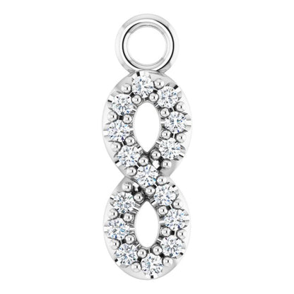 .03 CTW Lab-Grown Diamond Infinity-Inspired Dangle