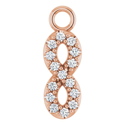 .03 CTW Lab-Grown Diamond Infinity-Inspired Dangle