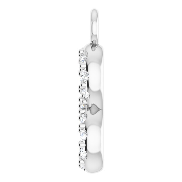 .03 CTW Natural Diamond Petite Infinity Dangle