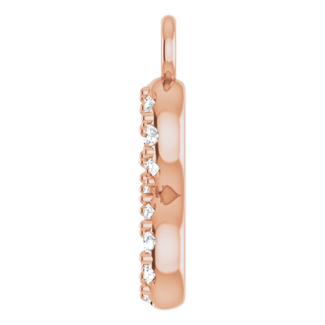 .03 CTW Natural Diamond Petite Infinity Dangle