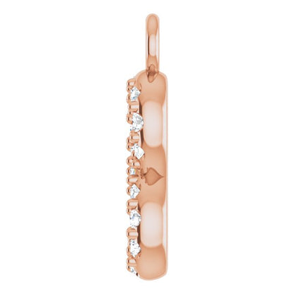 .03 CTW Natural Diamond Petite Infinity Dangle
