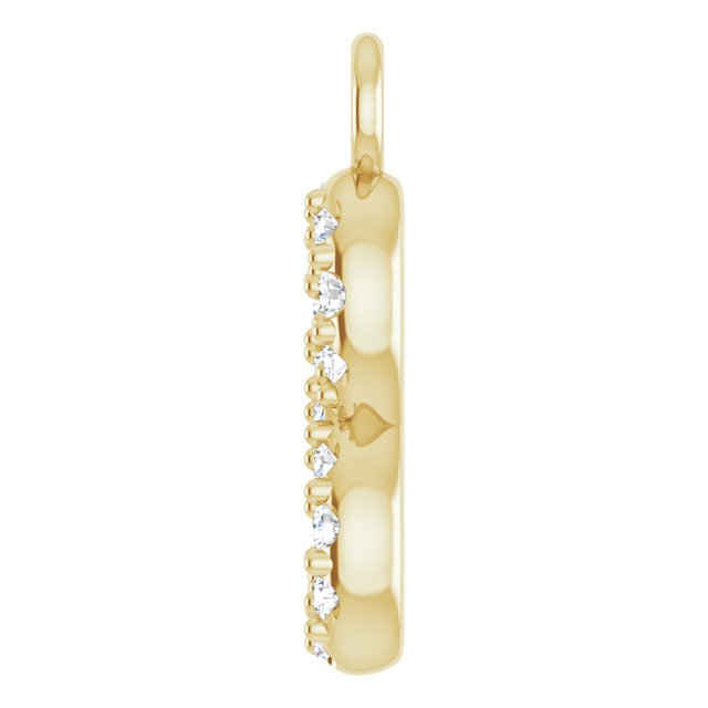 .03 CTW Lab-Grown Diamond Infinity-Inspired Dangle