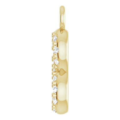 .03 CTW Lab-Grown Diamond Infinity-Inspired Dangle