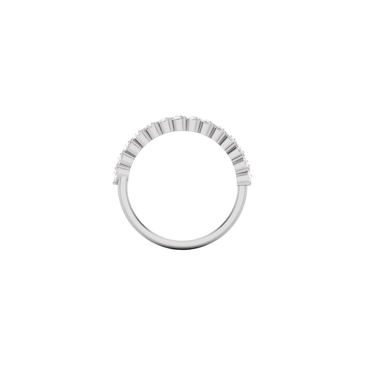 7/8 CTW Natural Diamond Double Row Anniversary Band