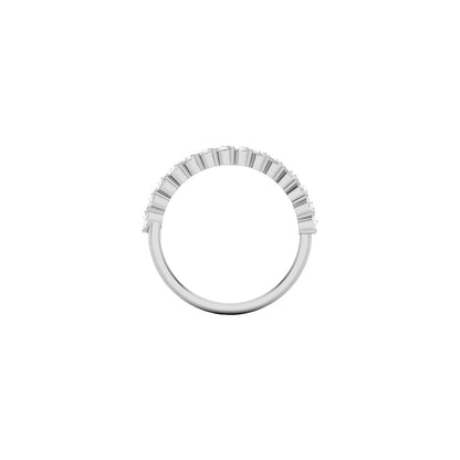 7/8 CTW Natural Diamond Double Row Anniversary Band