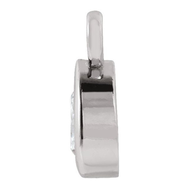 .05 CT Lab-Grown Diamond Dangle, 3.13 mm x 6.12 mm