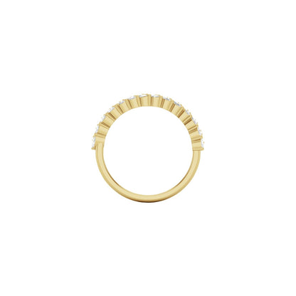 7/8 CTW Natural Diamond Double Row Anniversary Band