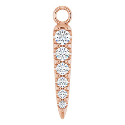 1/10 CTW Lab-Grown Diamond Spike Dangle