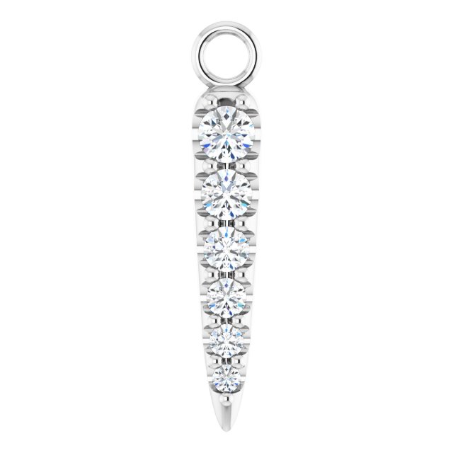 1/10 CTW Lab-Grown Diamond Spike Dangle