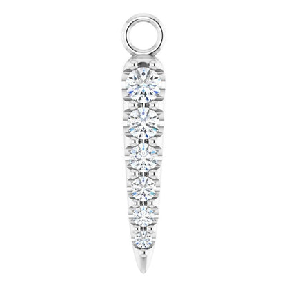 1/10 CTW Lab-Grown Diamond Spike Dangle