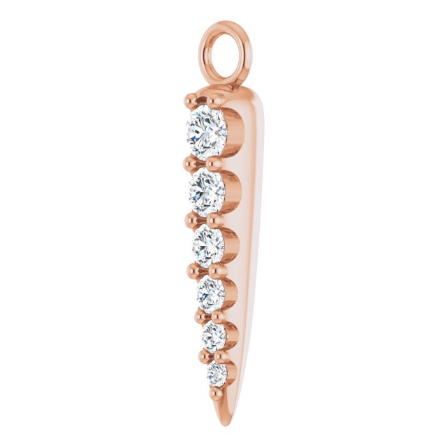 1/10 CTW Lab-Grown Diamond Spike Dangle